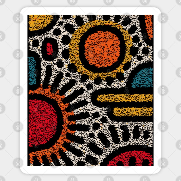 Geometric Abstract Pattern – Modern Shapes Design Sticker by TuncGK